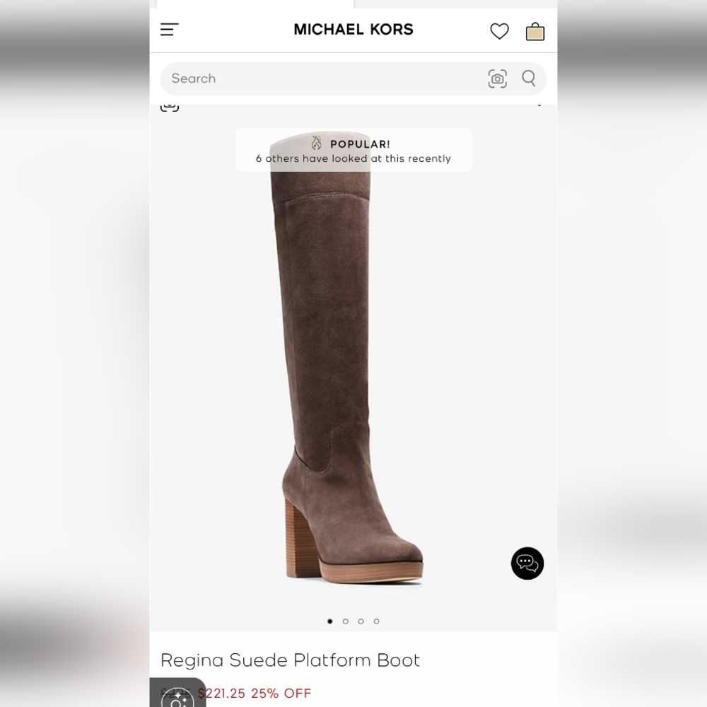 Brown Suede Platform Boots - Micheal Kors